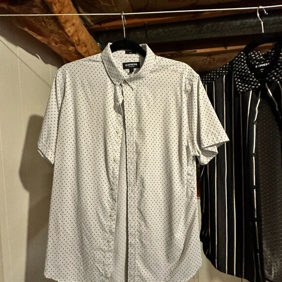 COPY - 6 Short Sleeve/ Cuban Shirts, Buckle & Express MULTIPLE COLORS! - Picture 9 of 15